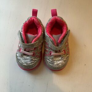 Stylish Pink and Gray Kids Shoes